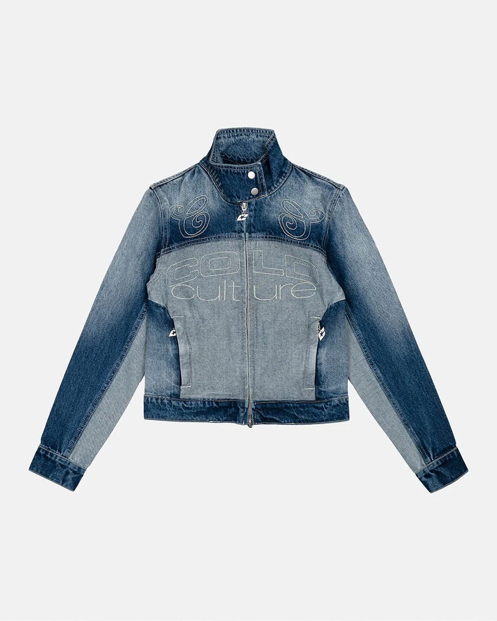 SPLIT ZIP JACKET BLUE - Image 2