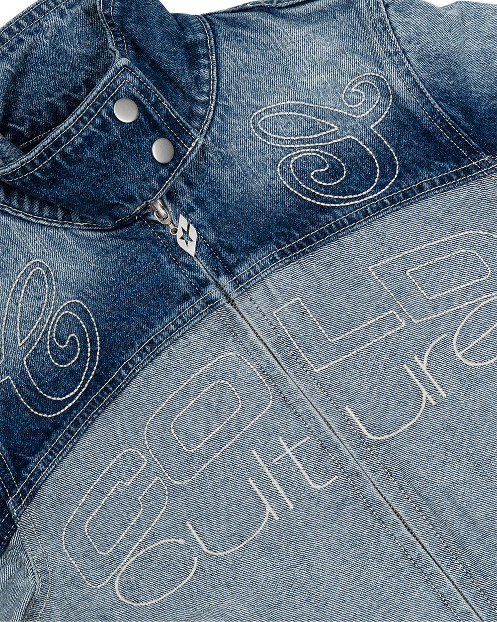 SPLIT ZIP JACKET BLUE - Image 5