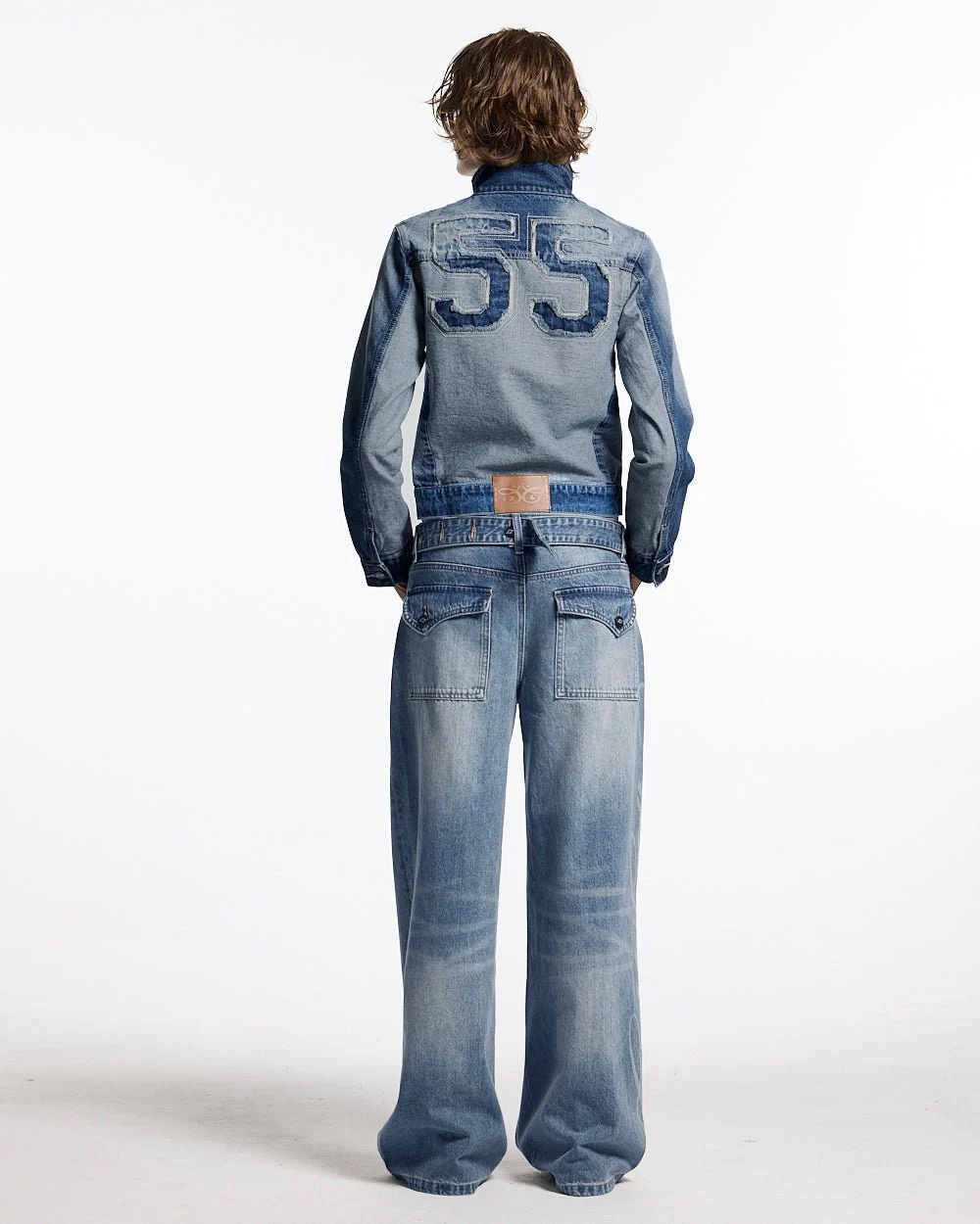 SPLIT ZIP JACKET BLUE - Image 8