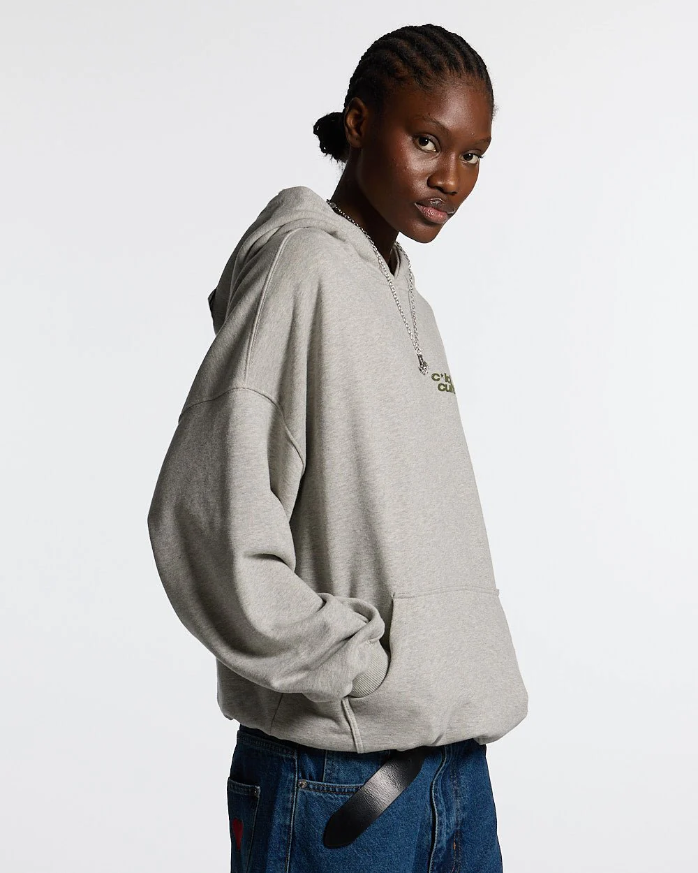 STAR TEETH HOODIE ASH GREY - Image 6