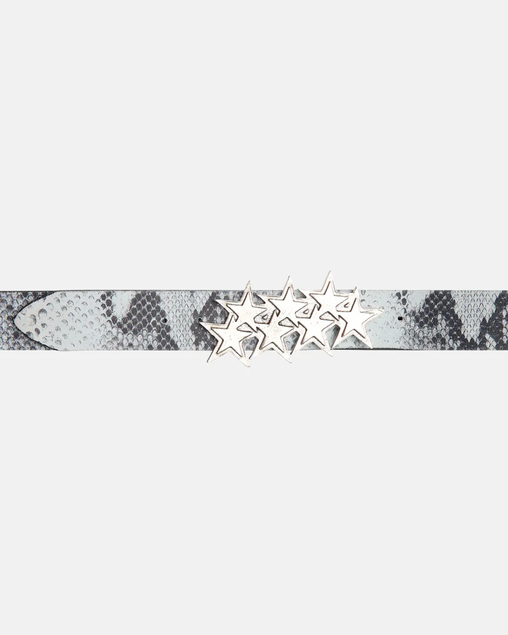 STARS LEATHER BELT BLACK SNAKE - Image 3