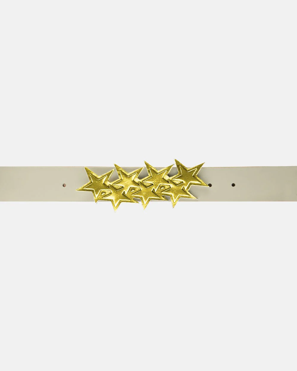 STARS LEATHER BELT CREAM - Image 2