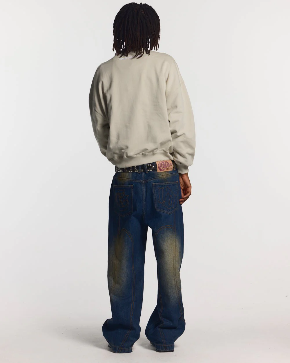 STARS CREWNECK PALE GREY - Image 4