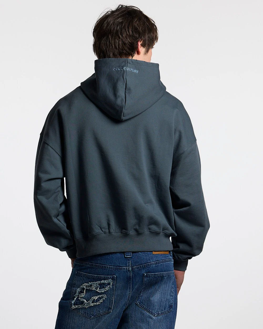 STARS HOODIE SLATE BLUE - Image 4