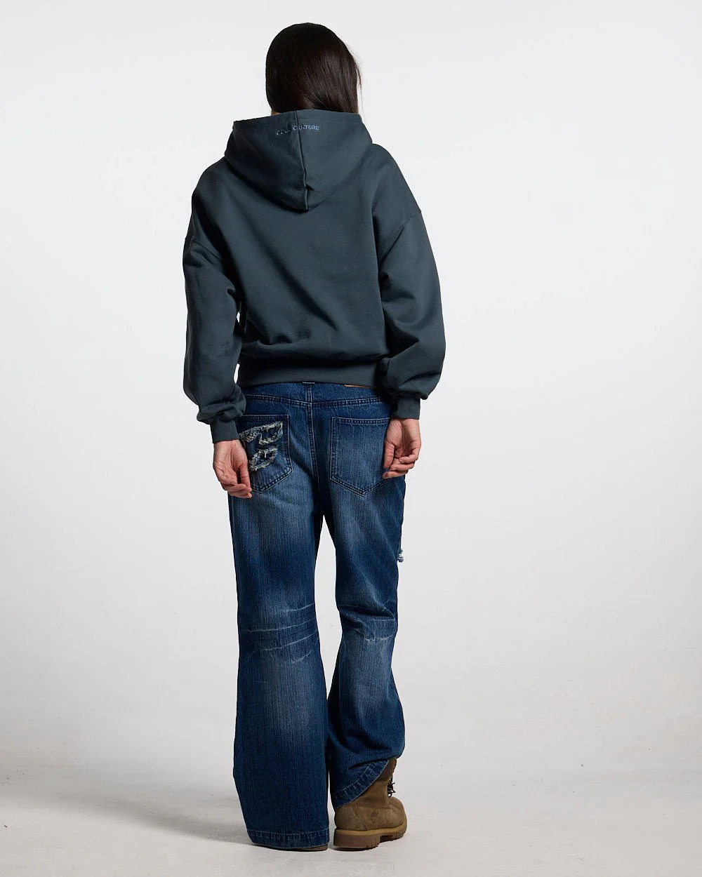 STARS HOODIE SLATE BLUE - Image 6