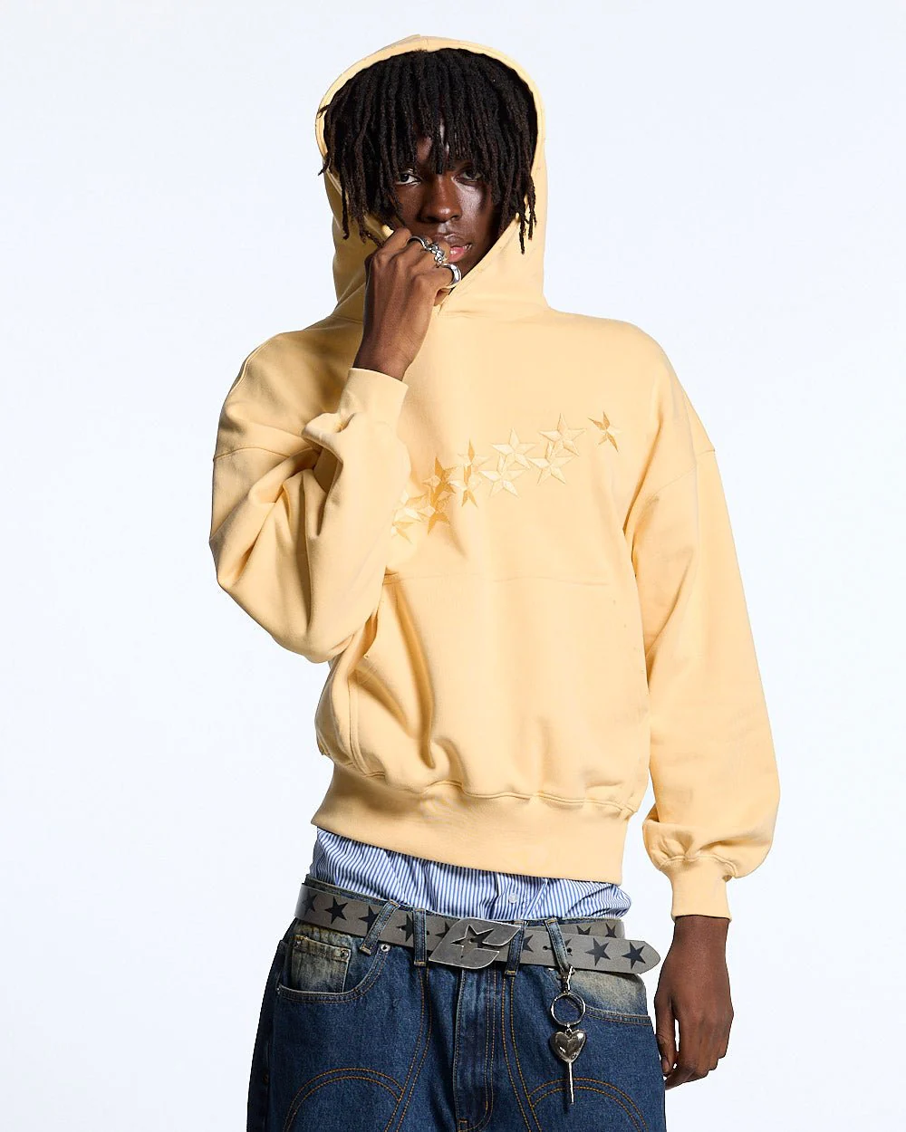 STARS HOODIE YELLOW - Image 2
