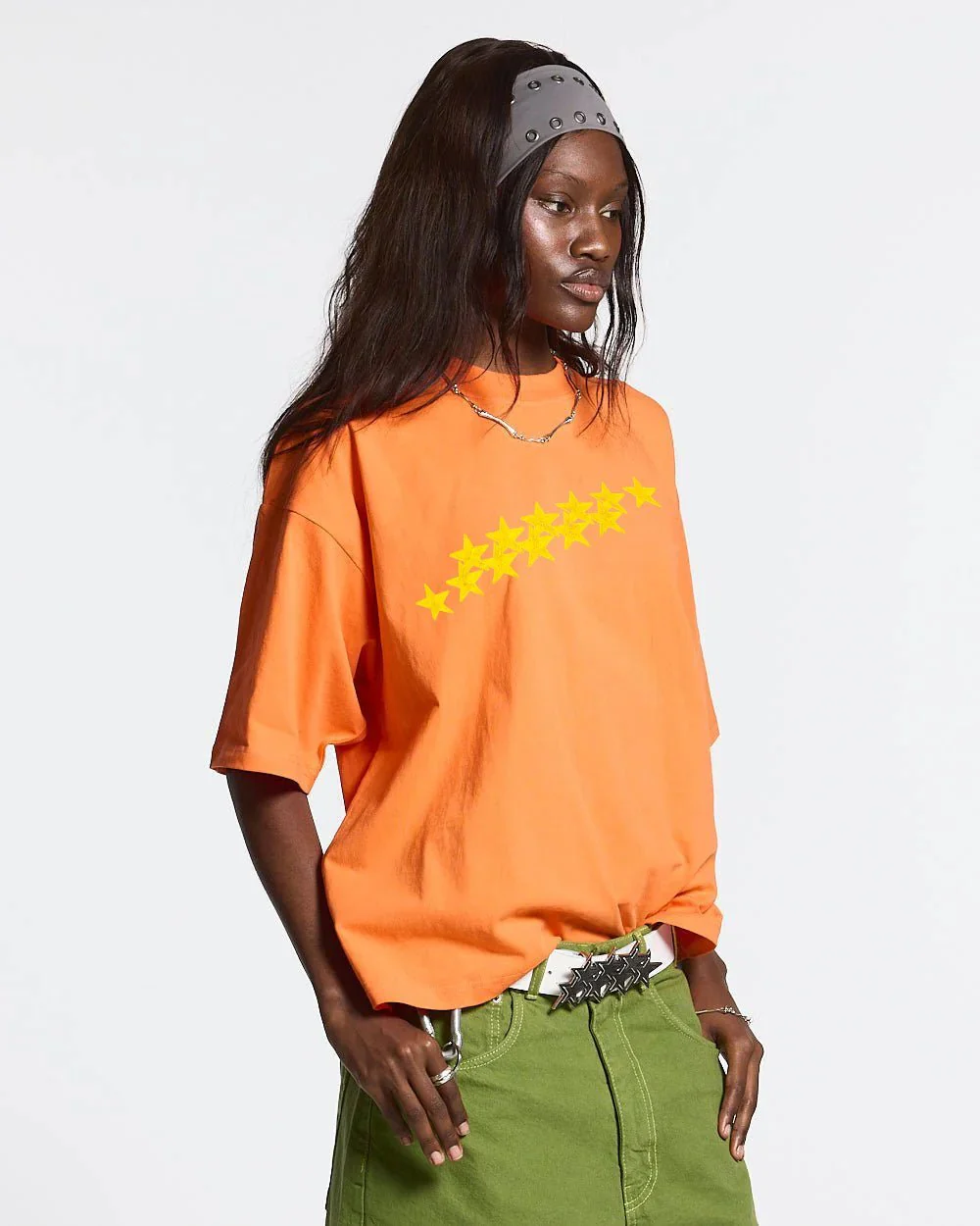 STARS TEE VIBRANT ORANGE - Image 5