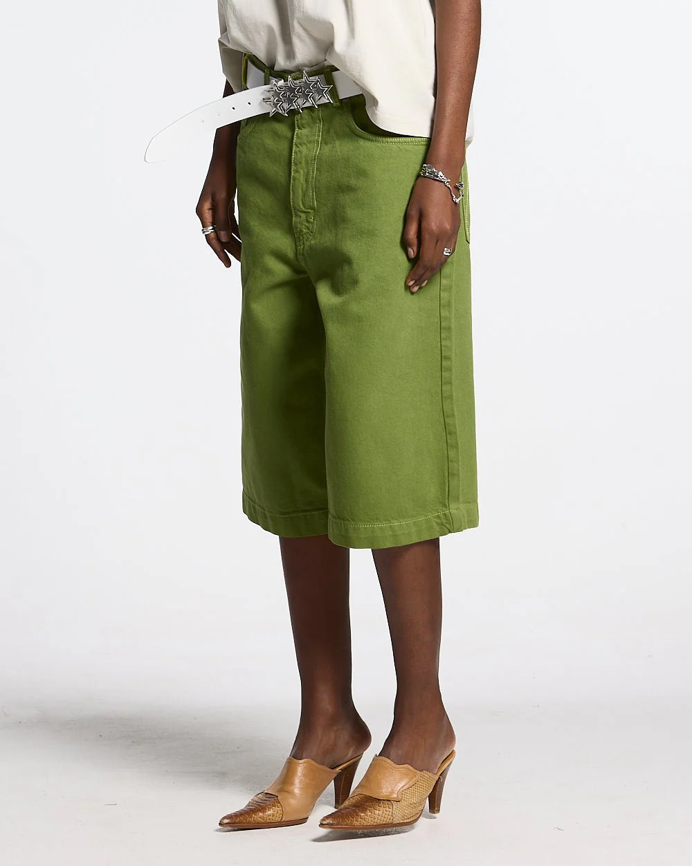 STITCHING JORTS CACTUS GREEN - Image 6