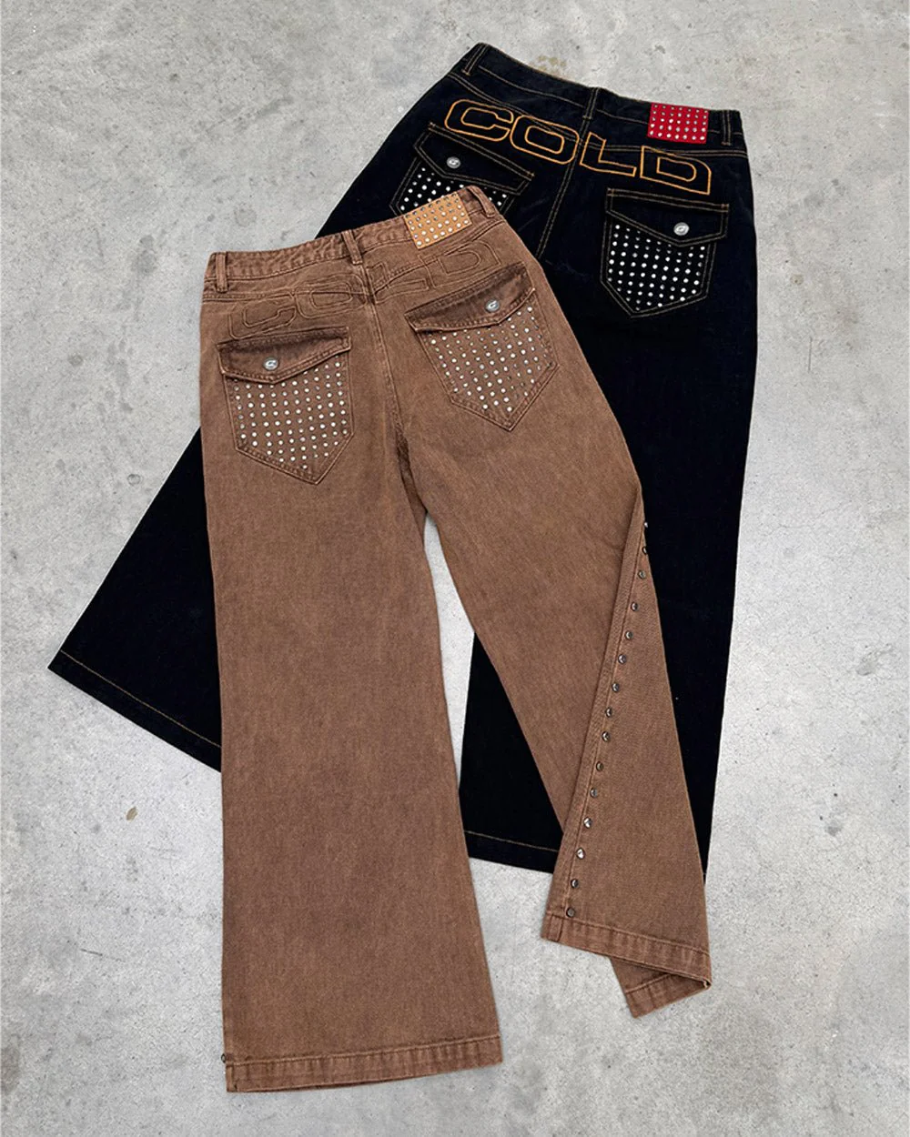 STUDS PANTS BLACK DENIM - Image 10