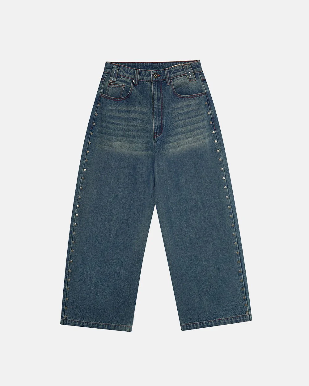 STUDS PANTS LIGHT BLUE DENIM - Image 5