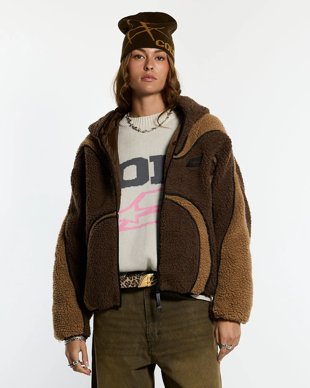 TAKE OFF FLEECE BROWN - Image 5