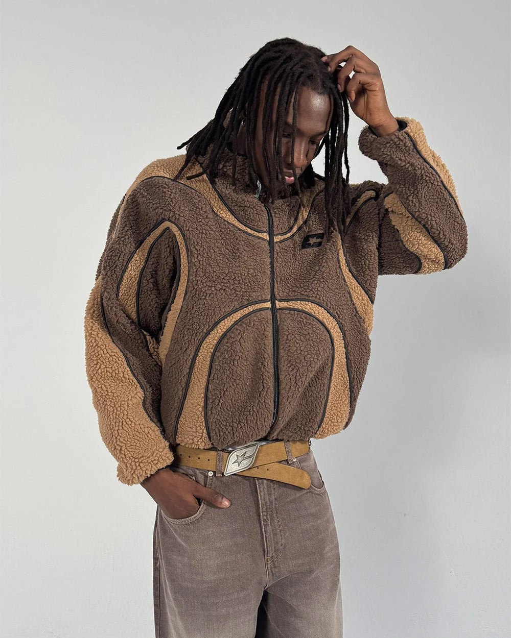 TAKE OFF FLEECE BROWN - Image 7