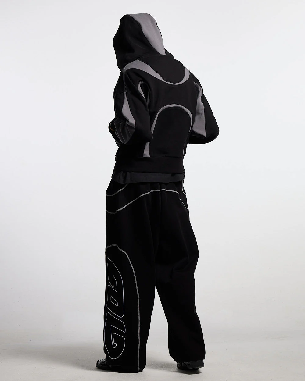 TAKE OFF ZIP HOODIE BLACK - Image 7