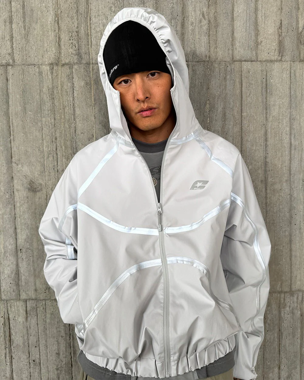 TAKE OFF LIGHTWEIGHT JACKET LIGHT GREY - Image 8