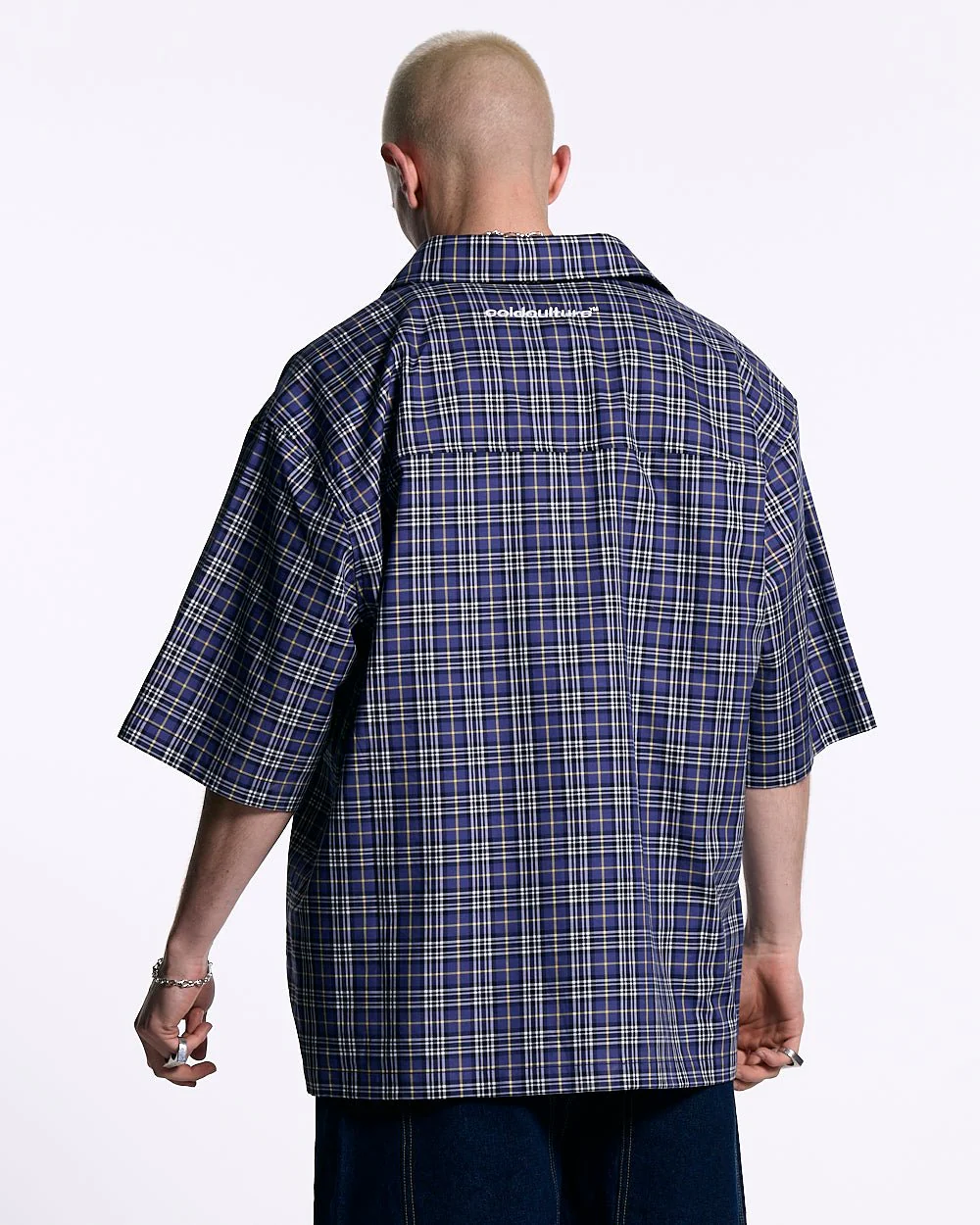 TARTAN C SHIRT DARK BLUE - Image 4