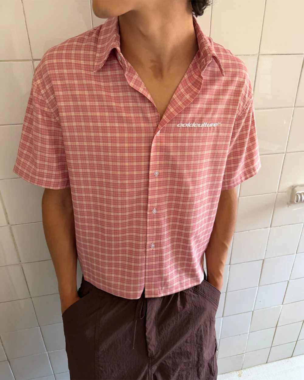TARTAN SCRIPT SHIRT PINK - Image 11