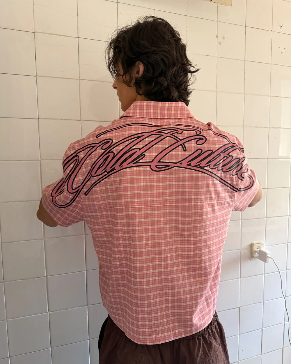 TARTAN SCRIPT SHIRT PINK - Image 12