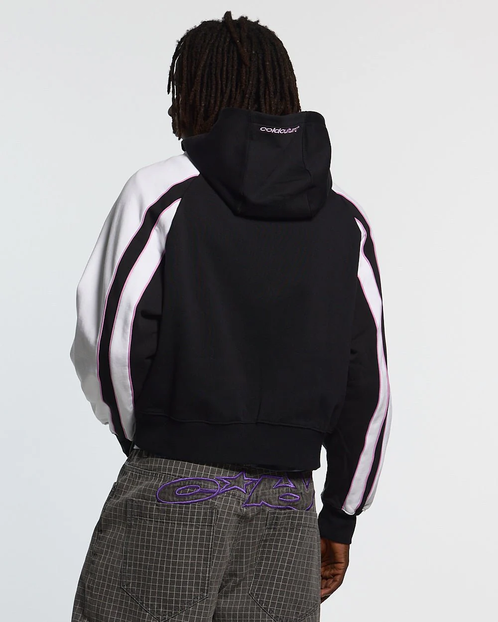 TEASE ME ZIP HOODIE BLACK & GREY - Image 3