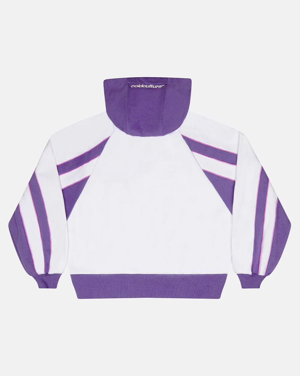 TEASE ME ZIP HOODIE WHITE & PURPLE - Image 3