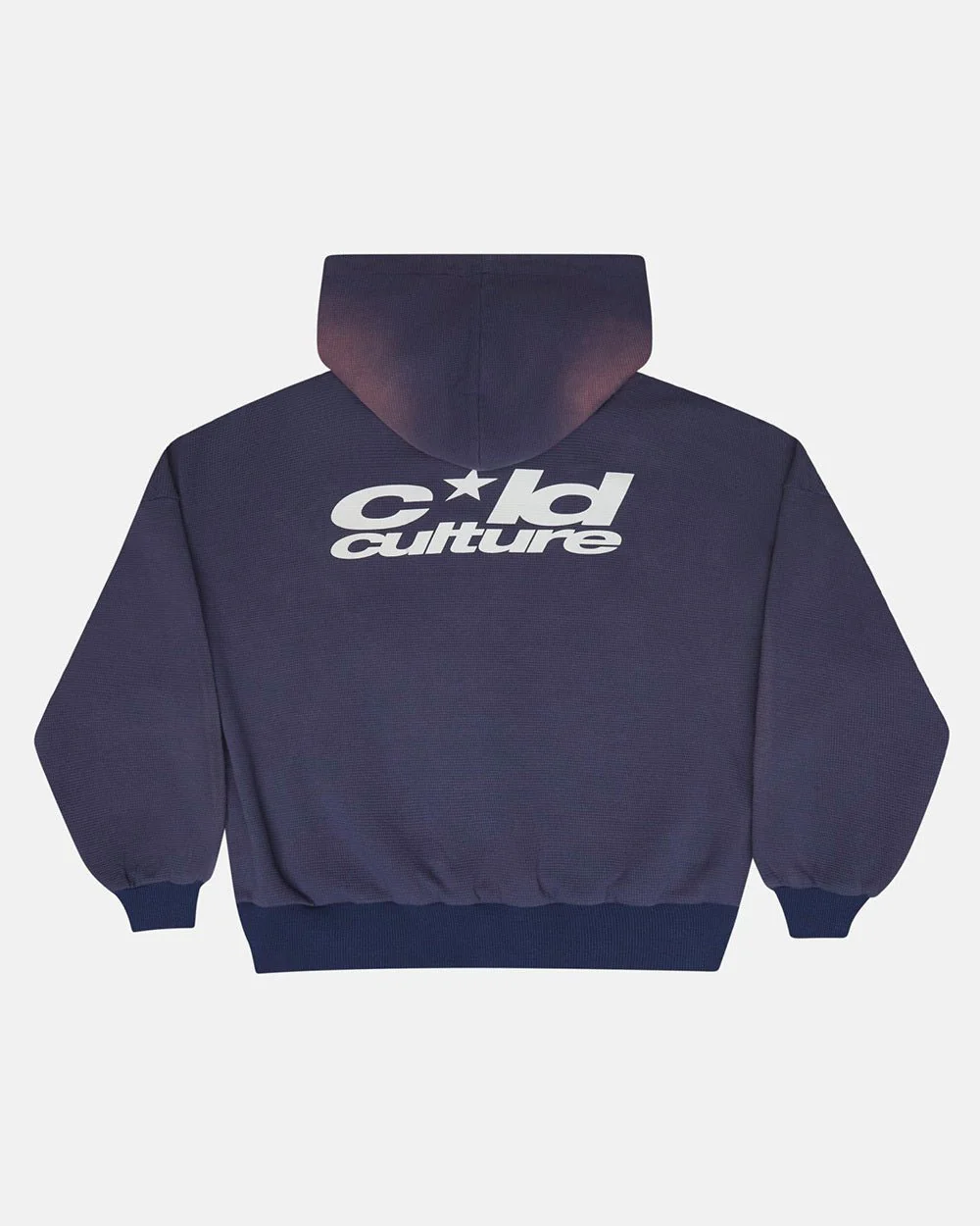 THERMAL ZIP HOODIE BLUE - Image 3