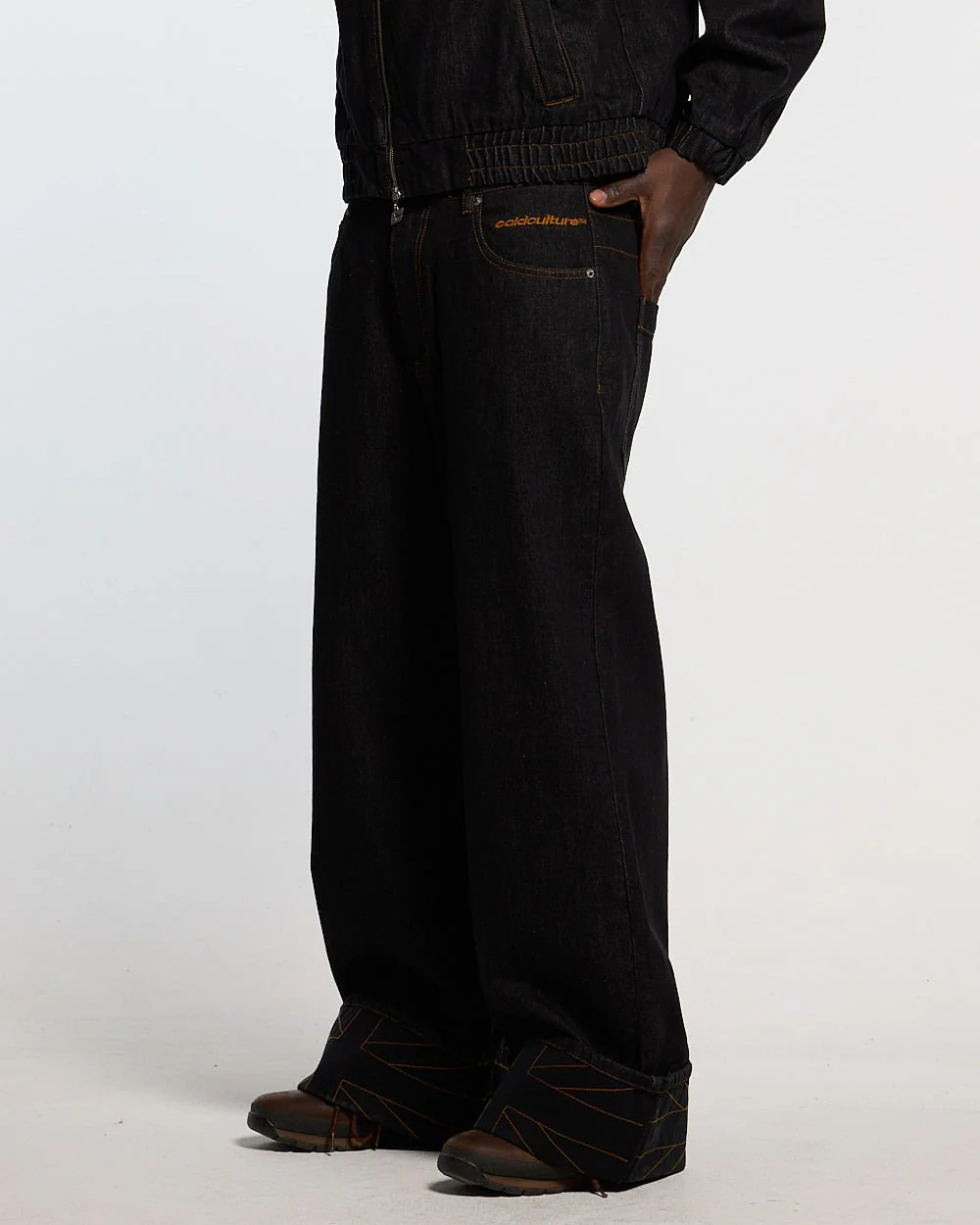 TOP BOY PANTS BLACK DENIM - Image 4
