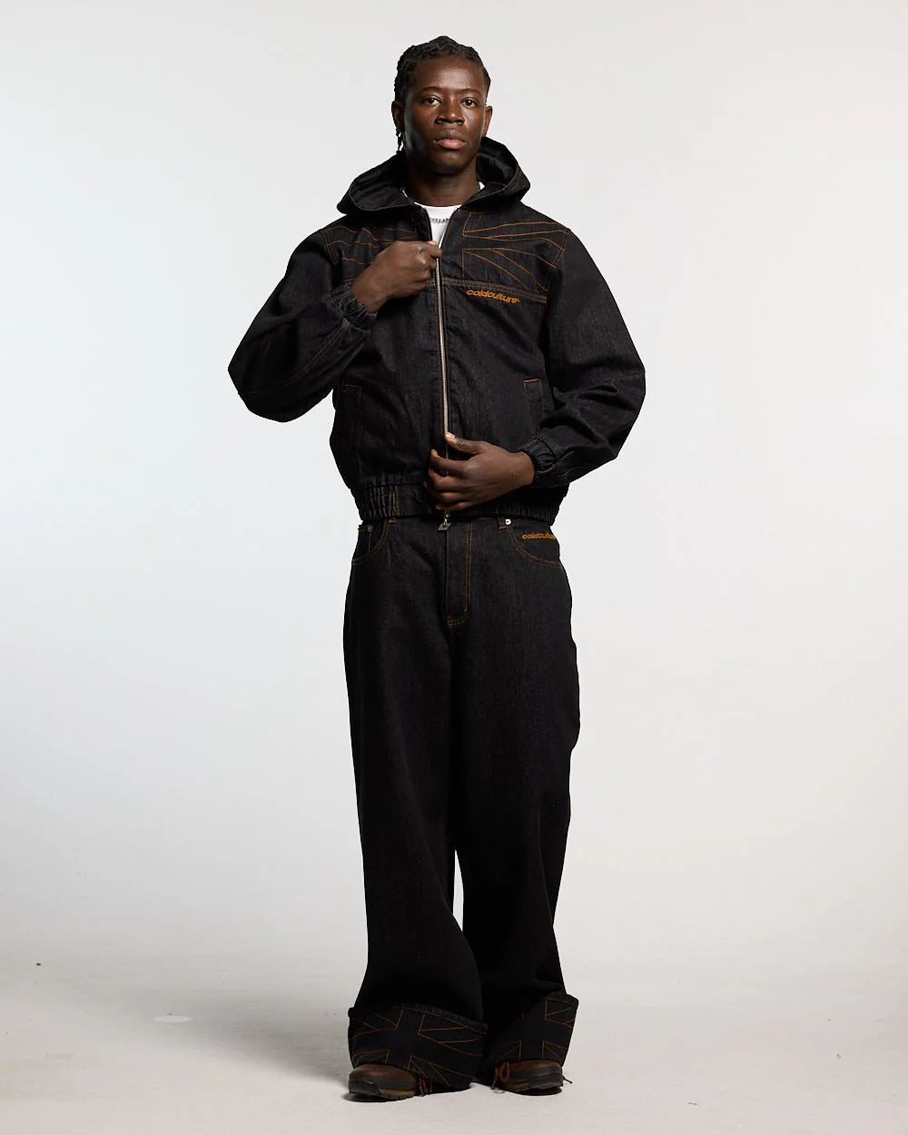 TOP BOY PANTS BLACK DENIM - Image 5