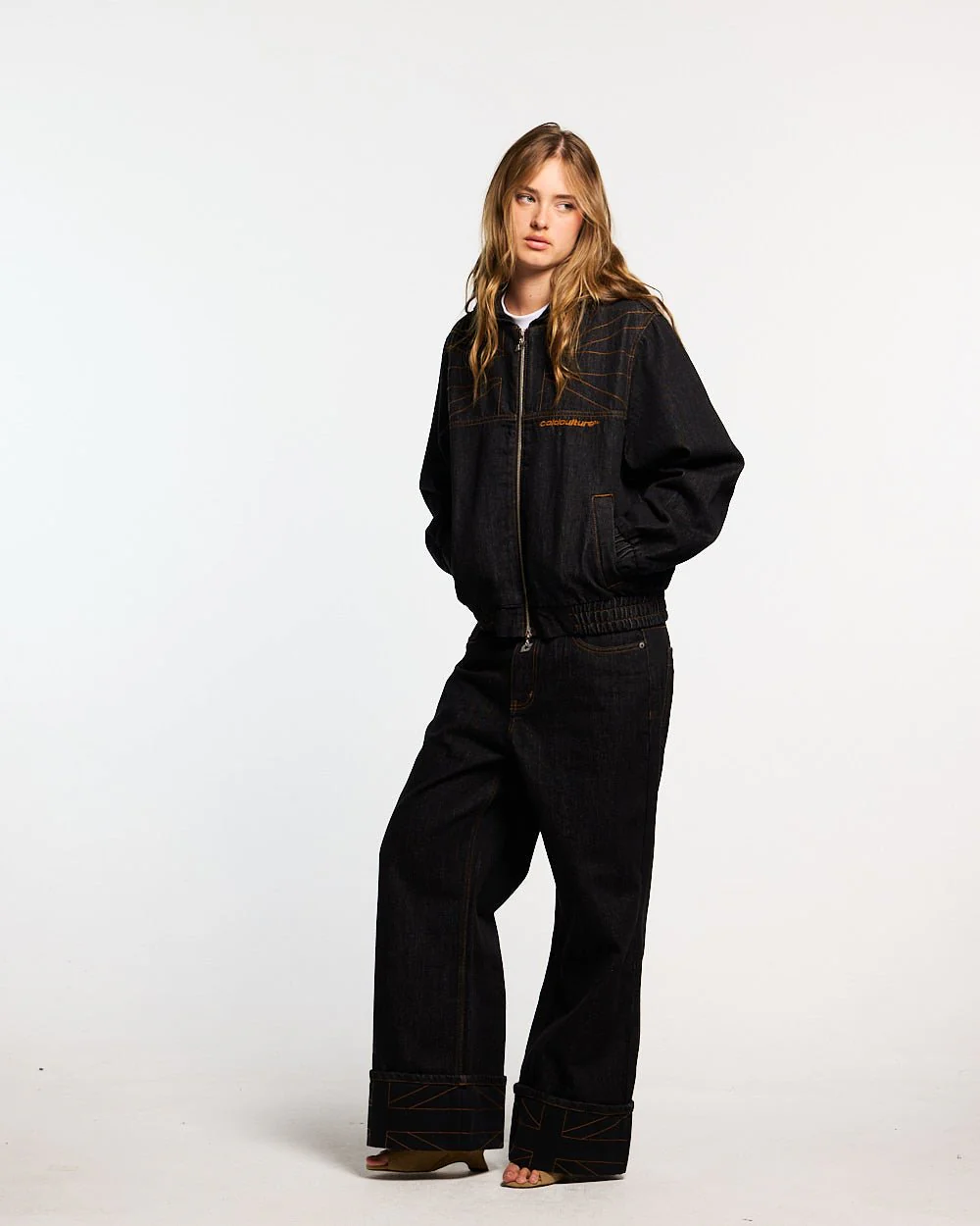 TOP BOY PANTS BLACK DENIM - Image 7