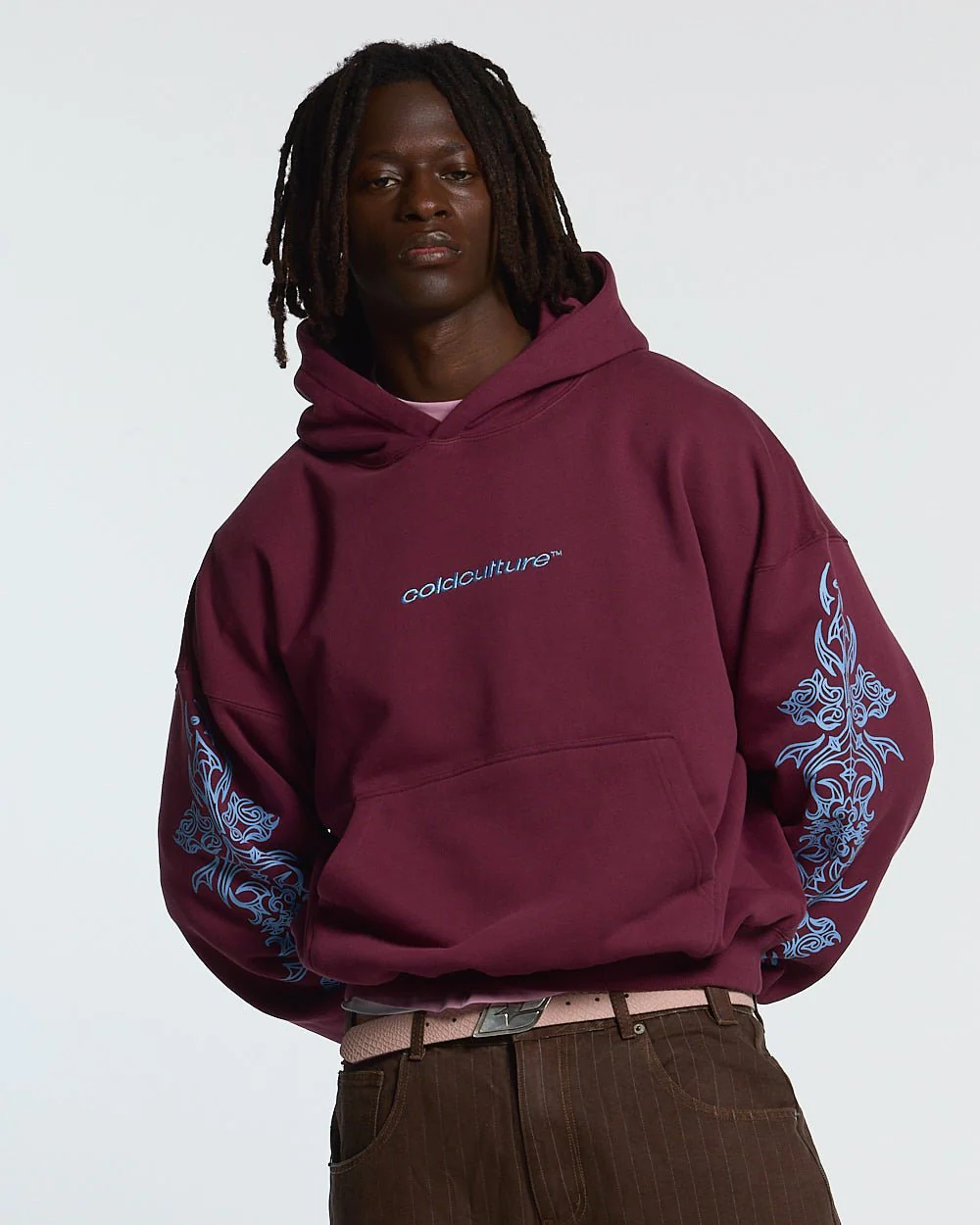 TRIBAL HOODIE BURGUNDY - Image 2