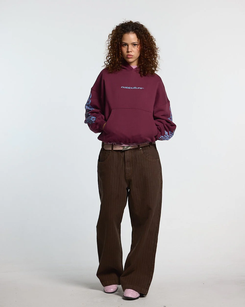TRIBAL HOODIE BURGUNDY - Image 5