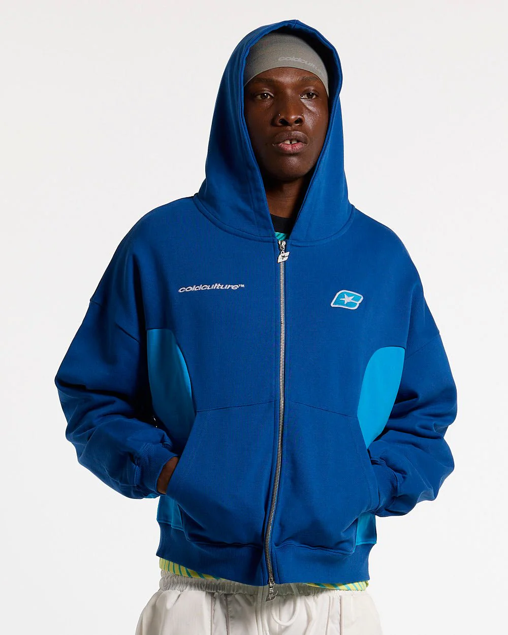 TWISTTER ZIP HOODIE BLUE - Image 3