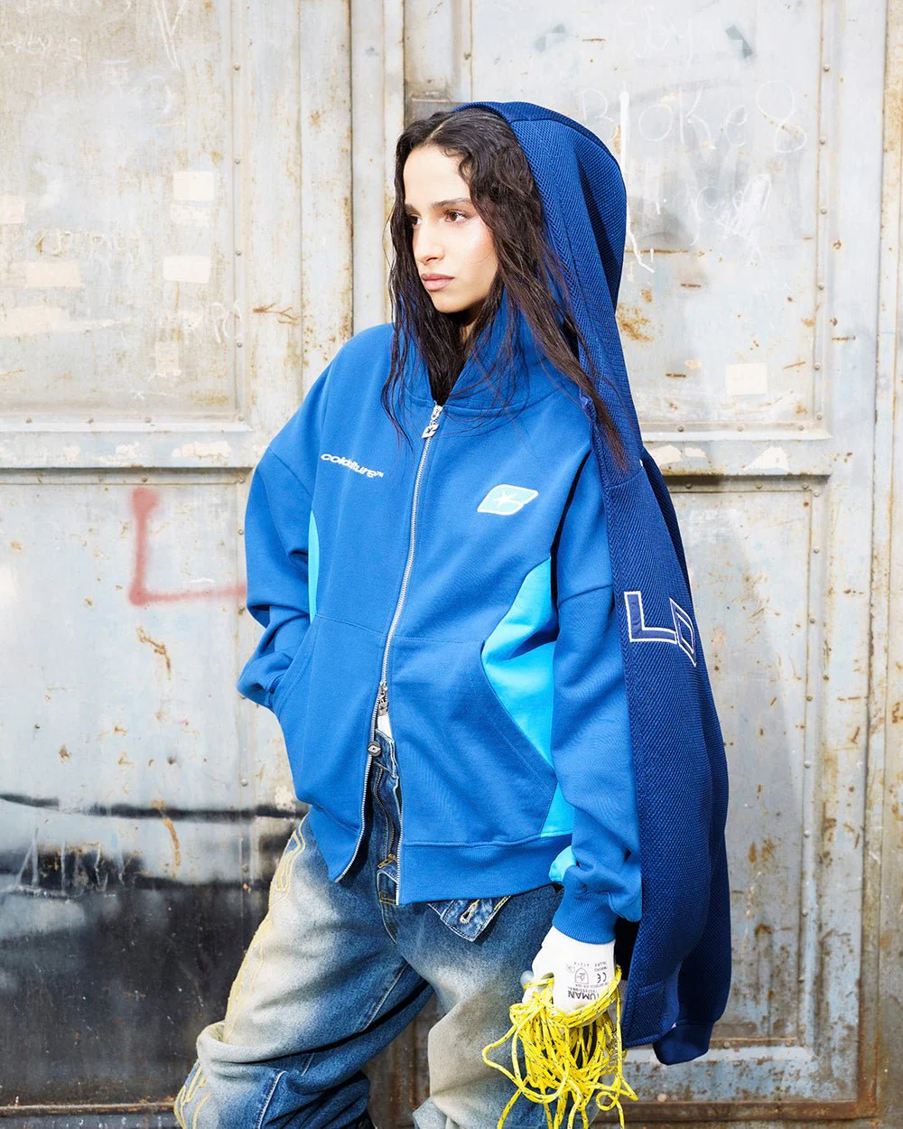 TWISTTER ZIP HOODIE BLUE - Image 8