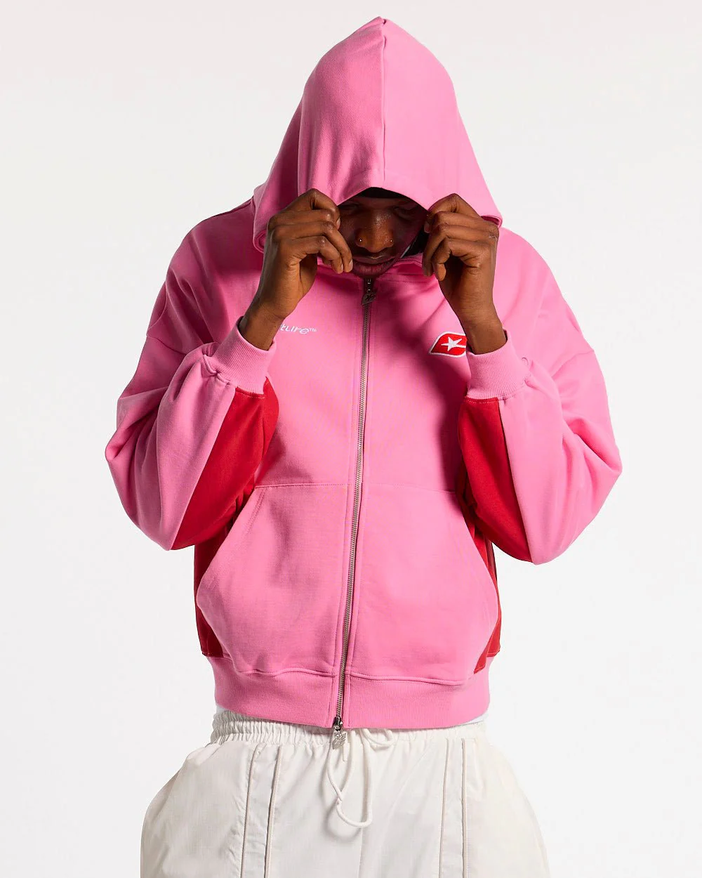 TWISTTER ZIP HOODIE PINK - Image 4
