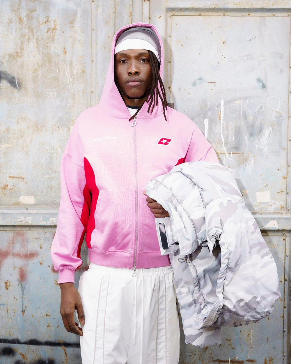 TWISTTER ZIP HOODIE PINK - Image 8