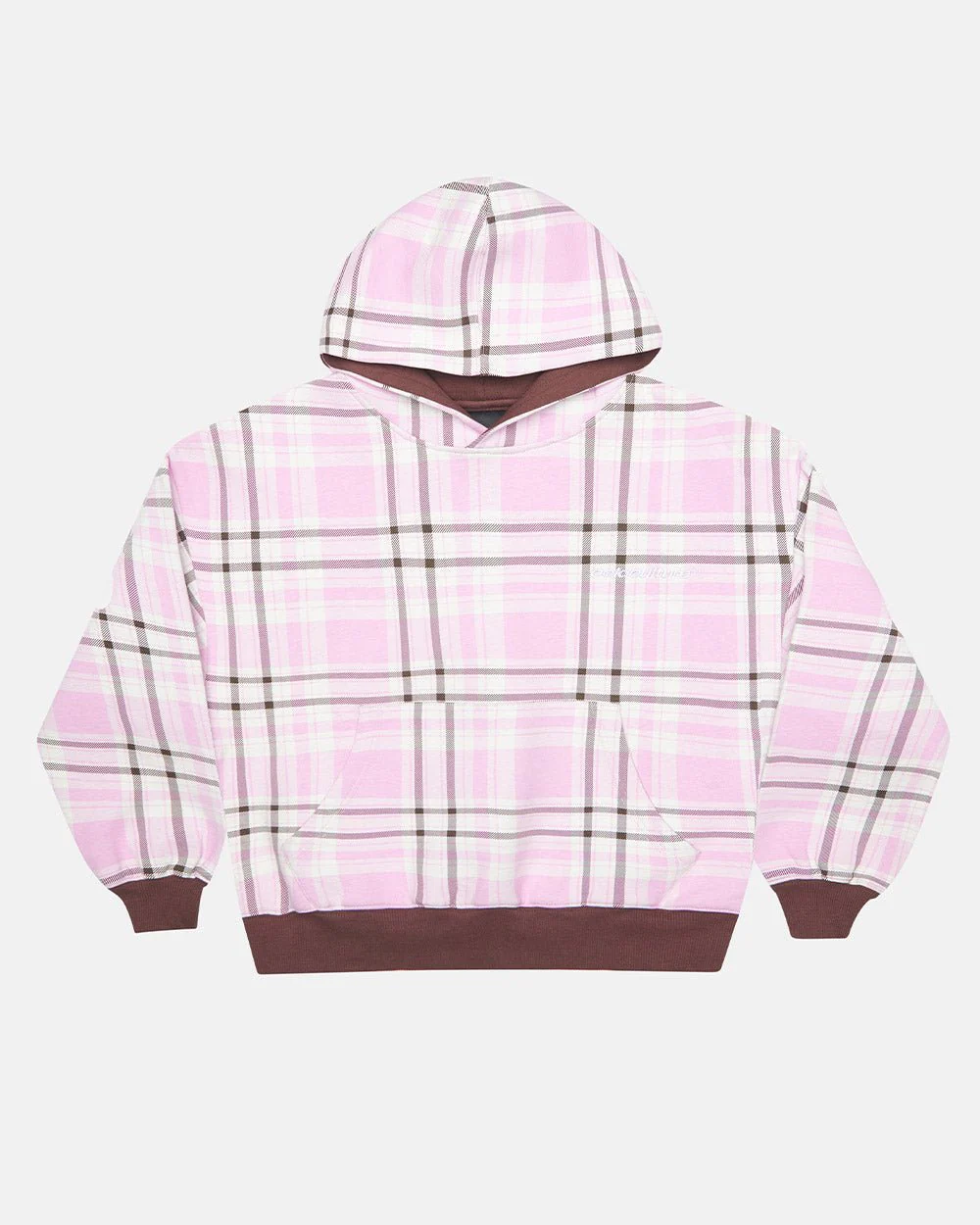 TWO FACES HOODIE BROWN & PINK - Image 4