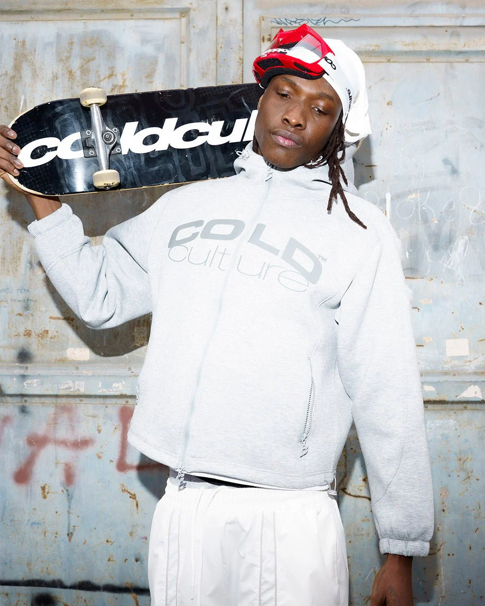 SCUBA ZIP HOODIE GREY - Image 7