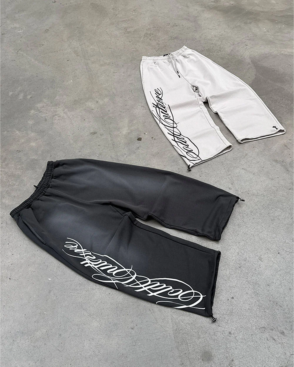 SCRIPT SWEATPANTS ANTRACITE GREY - Image 12