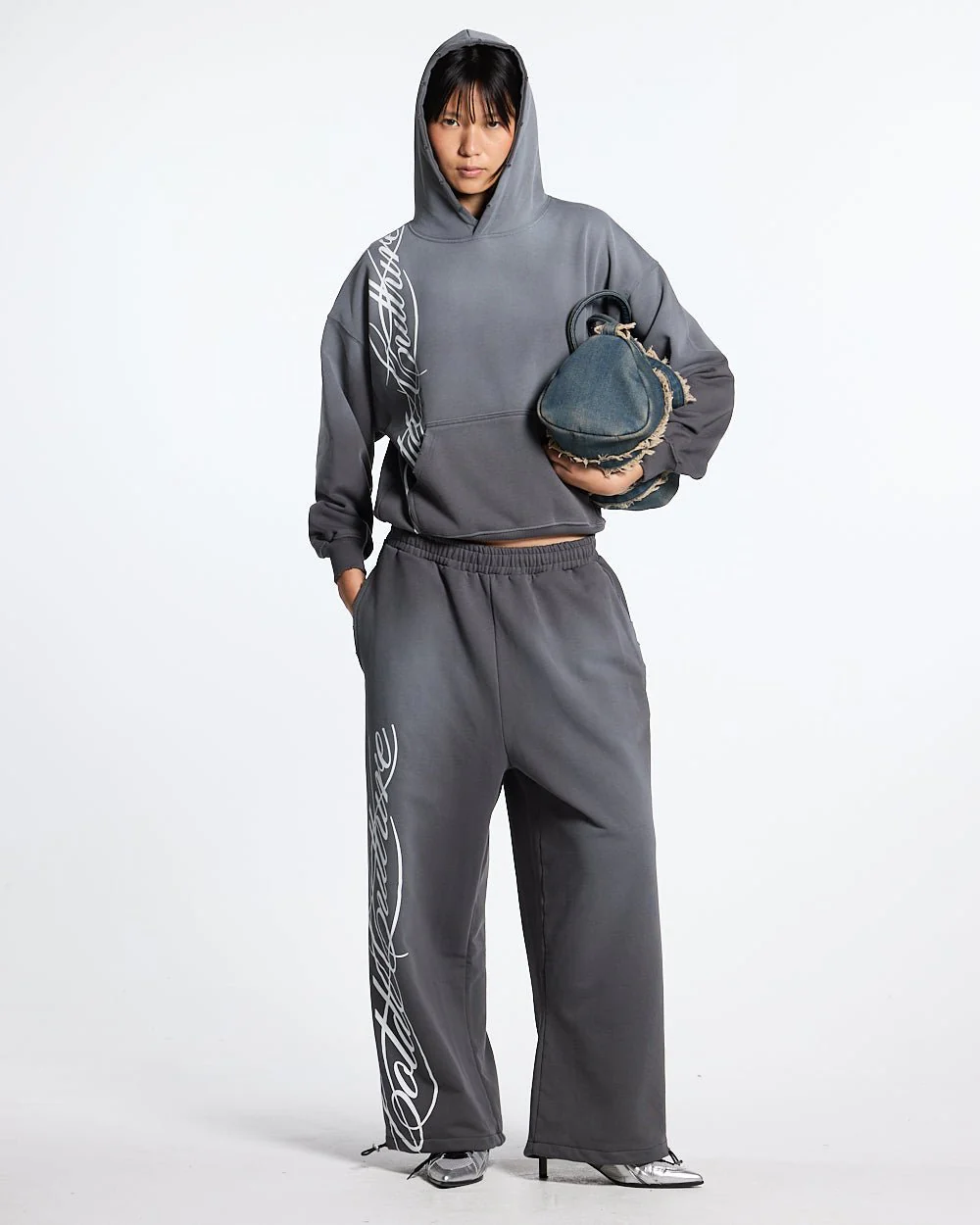SCRIPT SWEATPANTS ANTRACITE GREY - Image 7