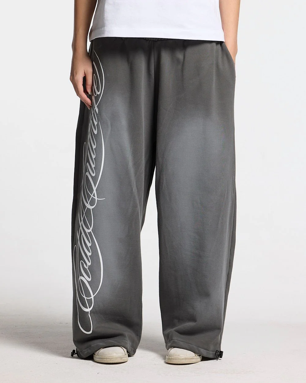 SCRIPT SWEATPANTS ANTRACITE GREY - Image 9