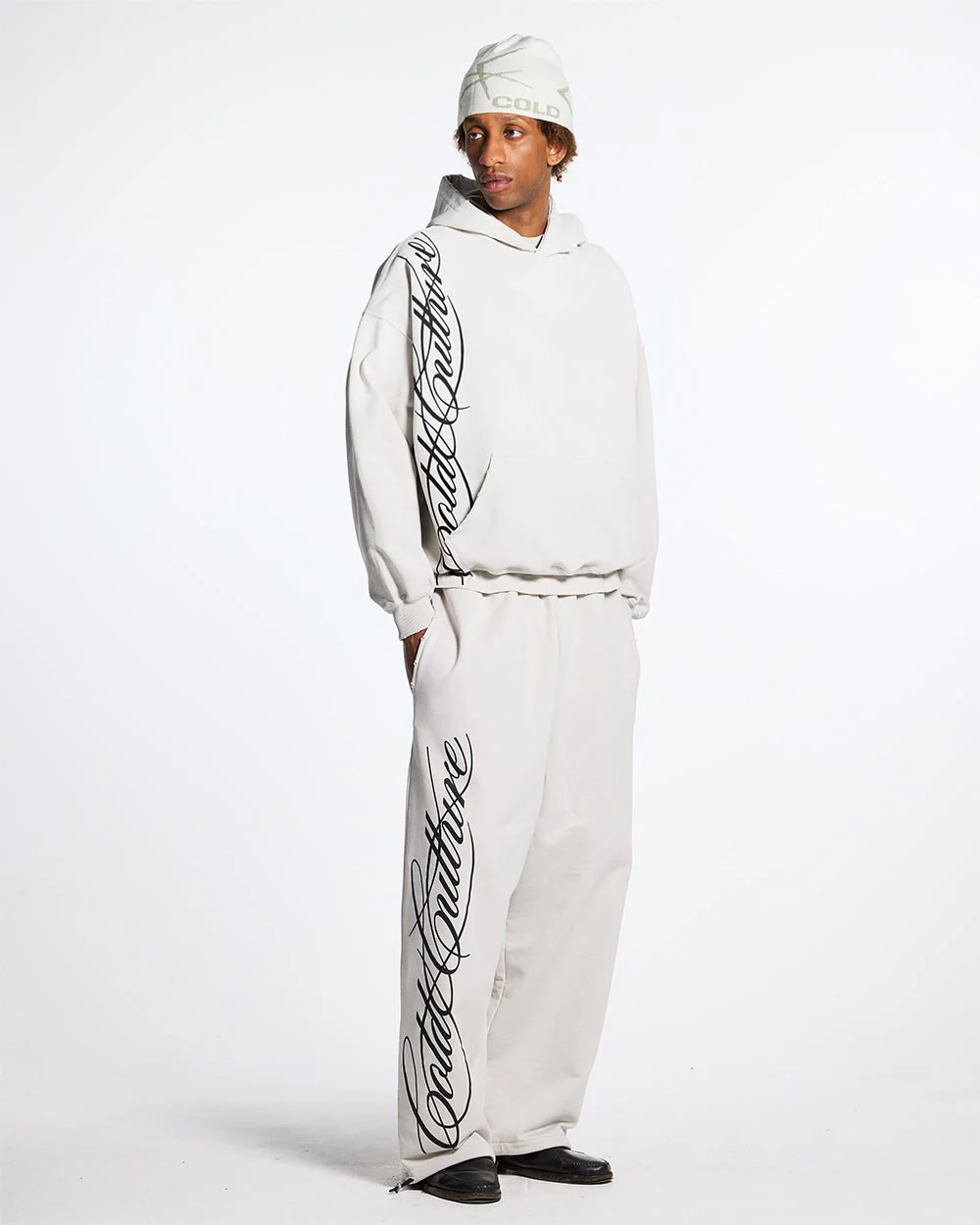 SCRIPT SWEATPANTS LIGHT GREY - Image 4