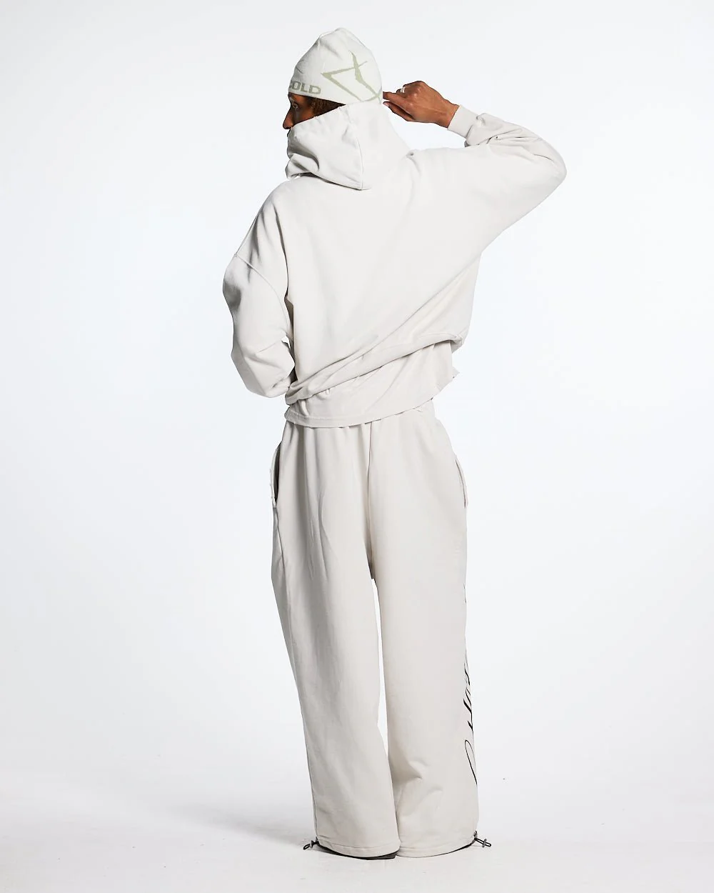 SCRIPT SWEATPANTS LIGHT GREY - Image 5