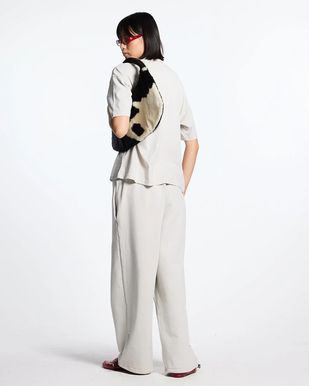 SCRIPT SWEATPANTS LIGHT GREY - Image 7