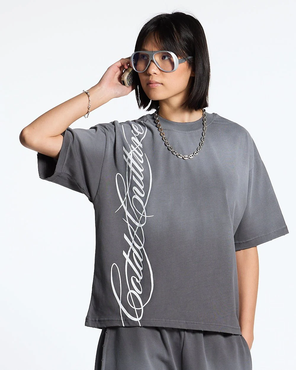SCRIPT TEE ANTRACITE GREY - Image 5