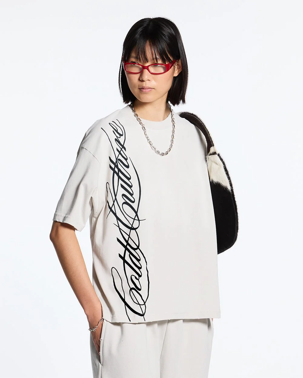 SCRIPT TEE LIGHT GREY - Image 5