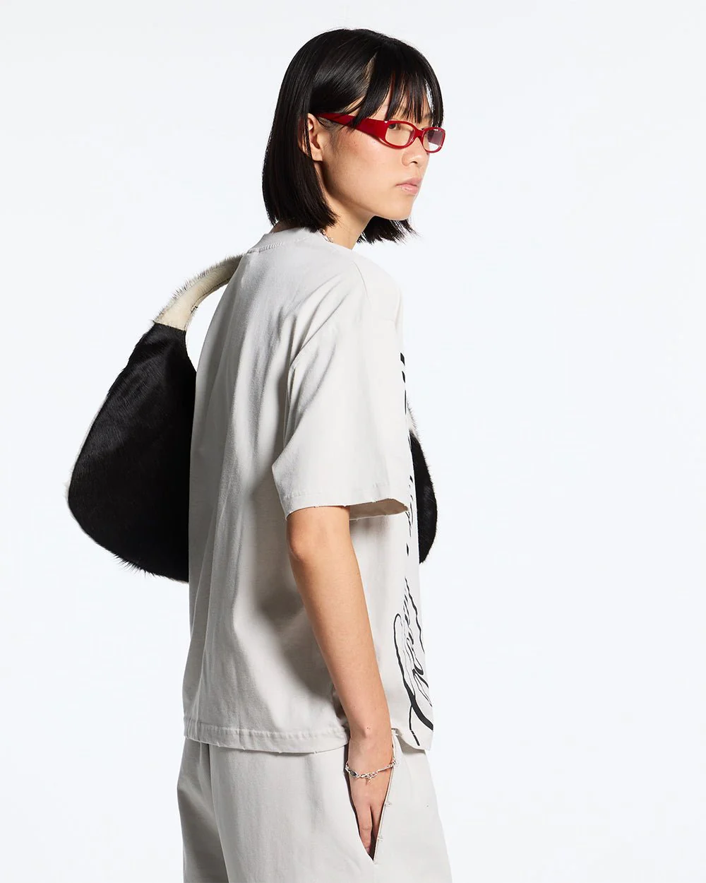 SCRIPT TEE LIGHT GREY - Image 6