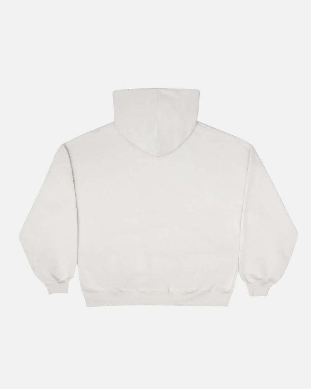 SCRIPT ZIP HOODIE LIGHT GREY - Image 3