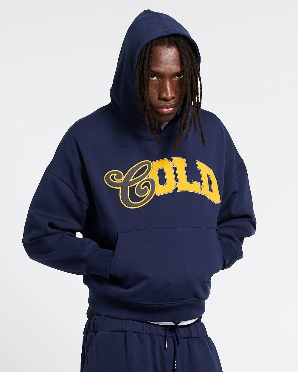 VARSITY HOODIE DARK BLUE - Image 2