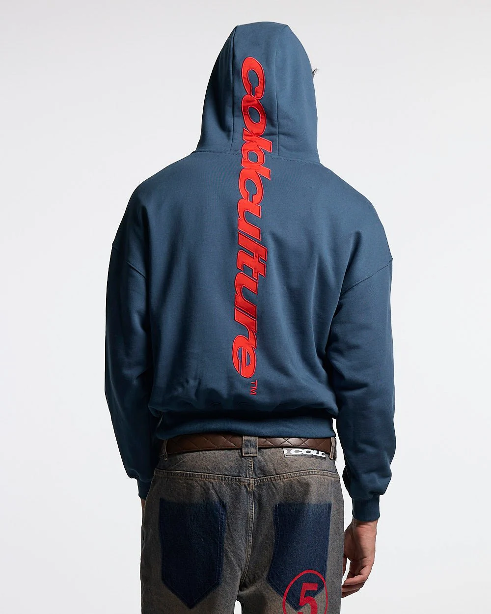 VERTICAL HOODIE NAVY - Image 2