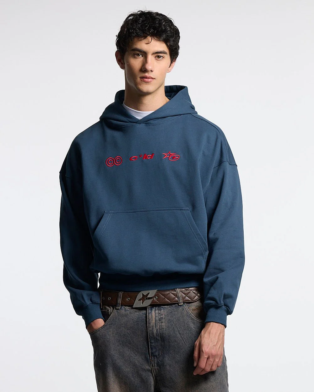 VERTICAL HOODIE NAVY - Image 4