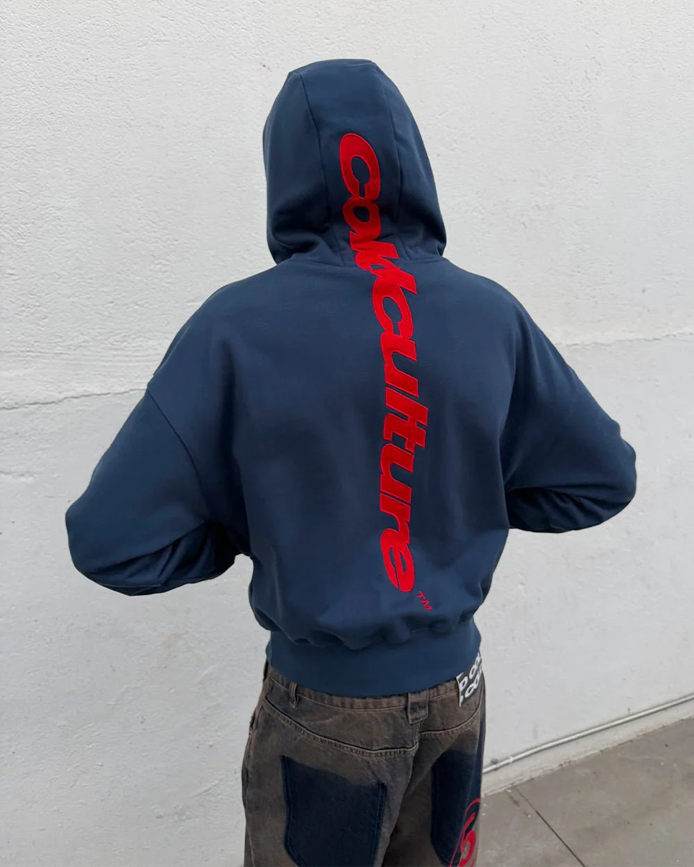 VERTICAL HOODIE NAVY - Image 8