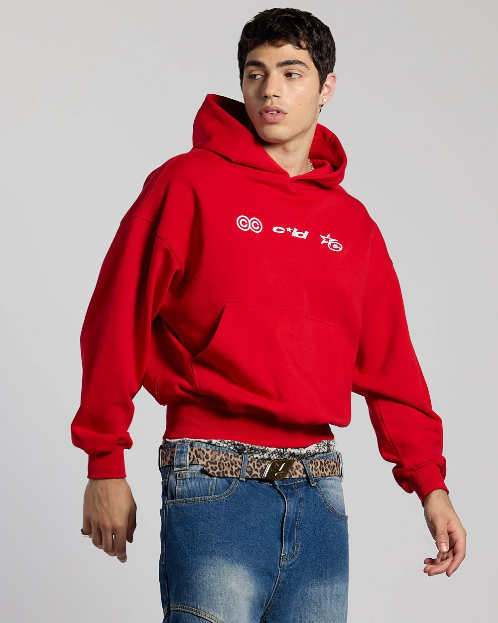 VERTICAL HOODIE RED - Image 4